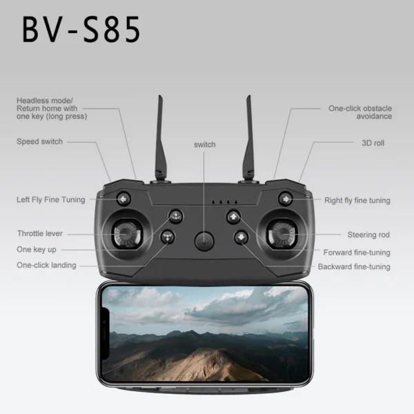 S85 pro zangão 4k com profesional hd câmera dupla fpv zangão i - Imagem 8