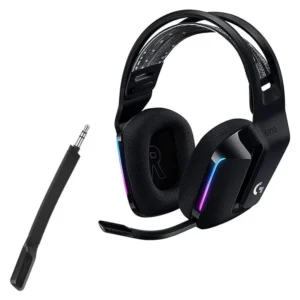 Fone de ouvido sem fio para jogos, microfone aux 3.5mm, substituições de fone