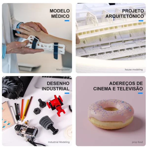 Impressora 3D Profissional, Impressora FDM, Elétrica, FDM, 2 Impress - Imagem 12