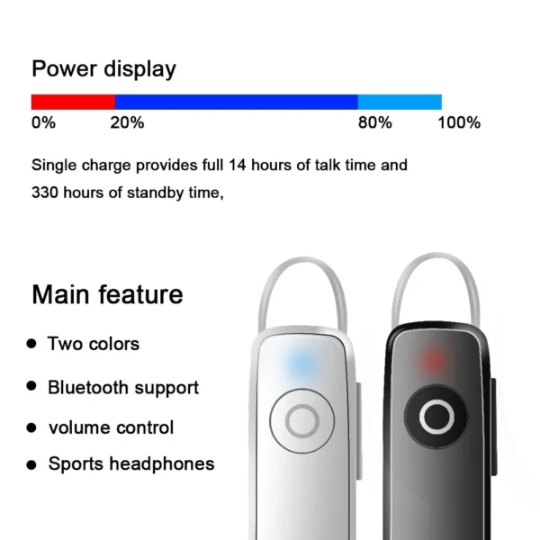 Fone de ouvido sem fio 163/bluetooth 4 1/auricular/mãos livres/desportivo para - Imagem 3