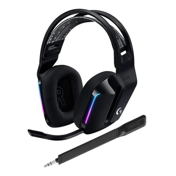 Fone de ouvido sem fio para jogos, microfone aux 3.5mm, substituições de fone - Imagem 4